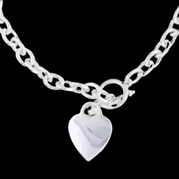 Sterling Silver Heart Necklace - Picture 2 of 3